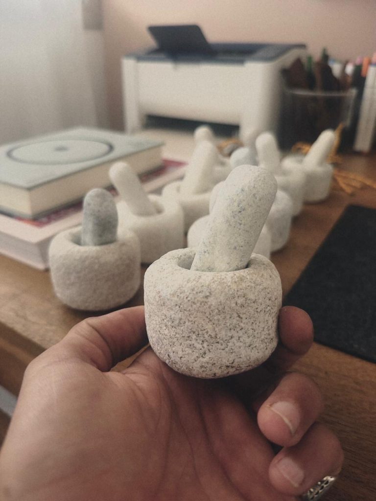 MINI MORTERO MÁRMOL